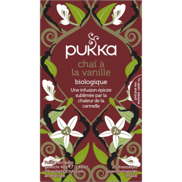 Pukka thee bio, Vanilla Chai, pak van 20 stuks