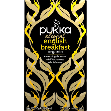 Pukka thee bio, English Breakfast, pak van 20 stuks