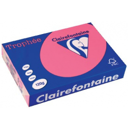 Clairefontaine Trophée Intens, gekleurd papier, A4, 120 g, 250 vel, fuchsia