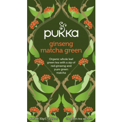Pukka thee bio, Ginseng Matcha Green, pak van 20 stuks